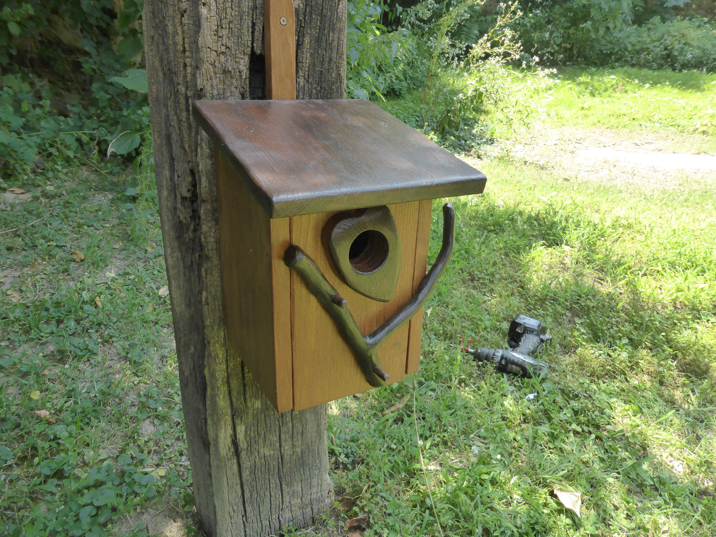 Vogelnistkasten Nistkasten für Stare und Kleiber Handarbeit Altholz Upcycling