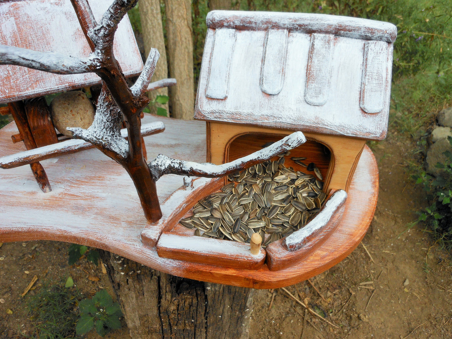 Vogelfutterhaus – Winterlandschaft  Birdfeeder Winter