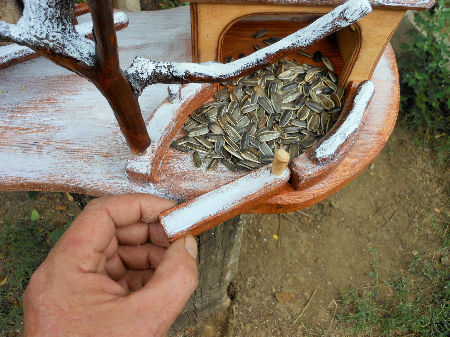 Vogelfutterhaus – Winterlandschaft  Birdfeeder Winter