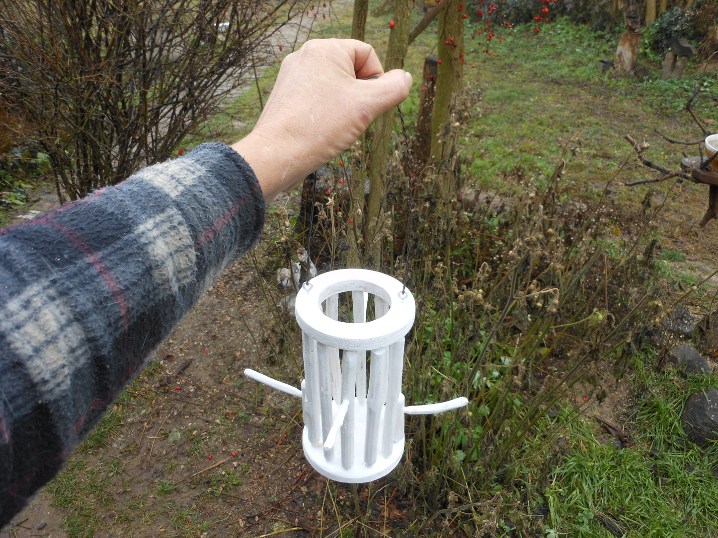 Meisenknödelhalter für Knödel ohne Netz Vogelfutter  Vogelfutterplatz Birdfeeder